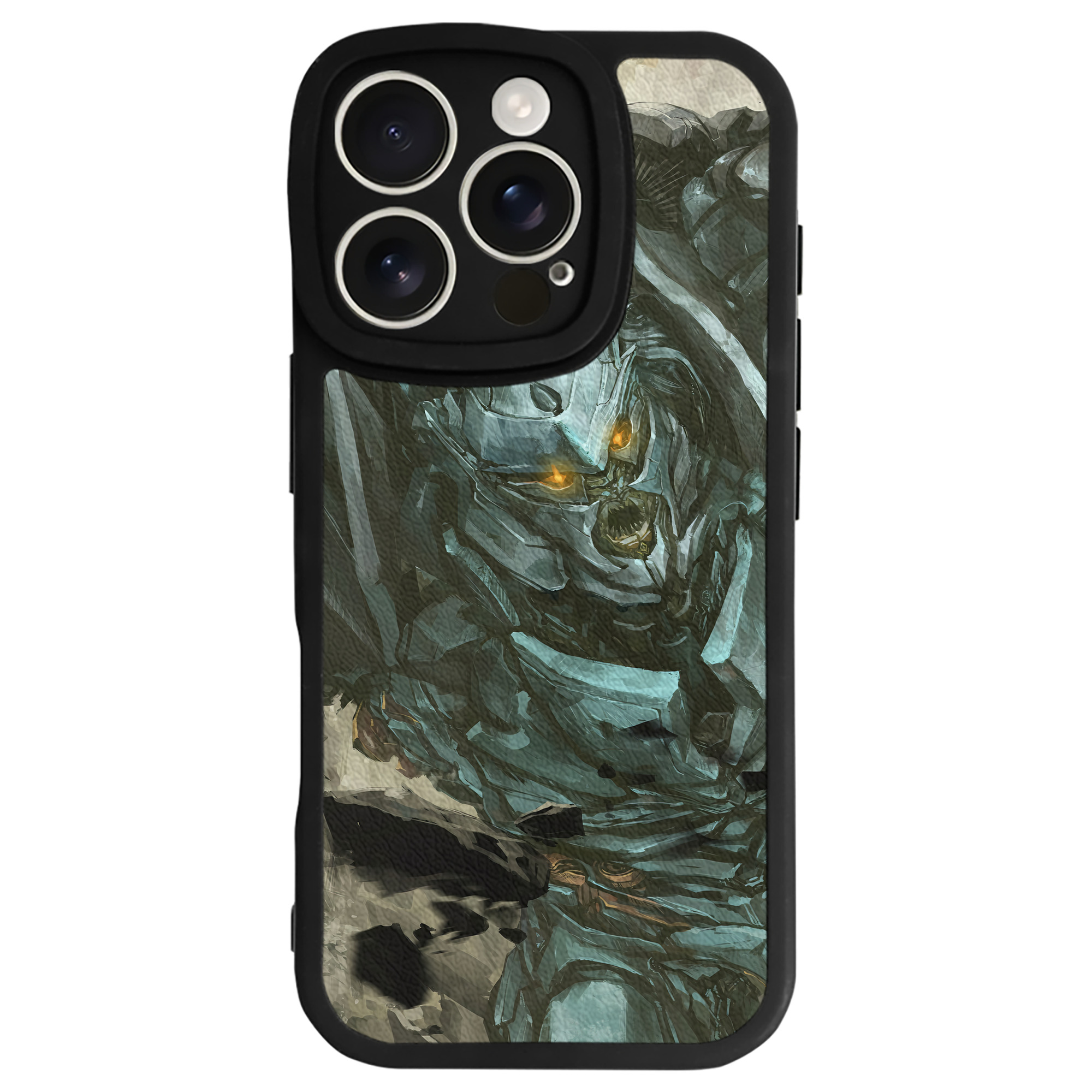 （画像用） Transformers トランスフォーマー 【iPhone 16シリーズ対応】シリコンスマホケース（レザー調） 材質：シリコン